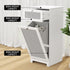 Artiss Laundry Hamper Cabinet Bathroom Storage White Rattan Clothes Basket