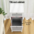 2X Laundry Hamper Cabinet Bathroom Storage White Rattan