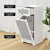 2X Laundry Hamper Cabinet Bathroom Storage White Rattan