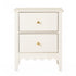 2x Bedside Table 2 Drawers Bedroom Storage Nightstand White