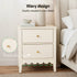 2x Bedside Table 2 Drawers Bedroom Storage Nightstand White