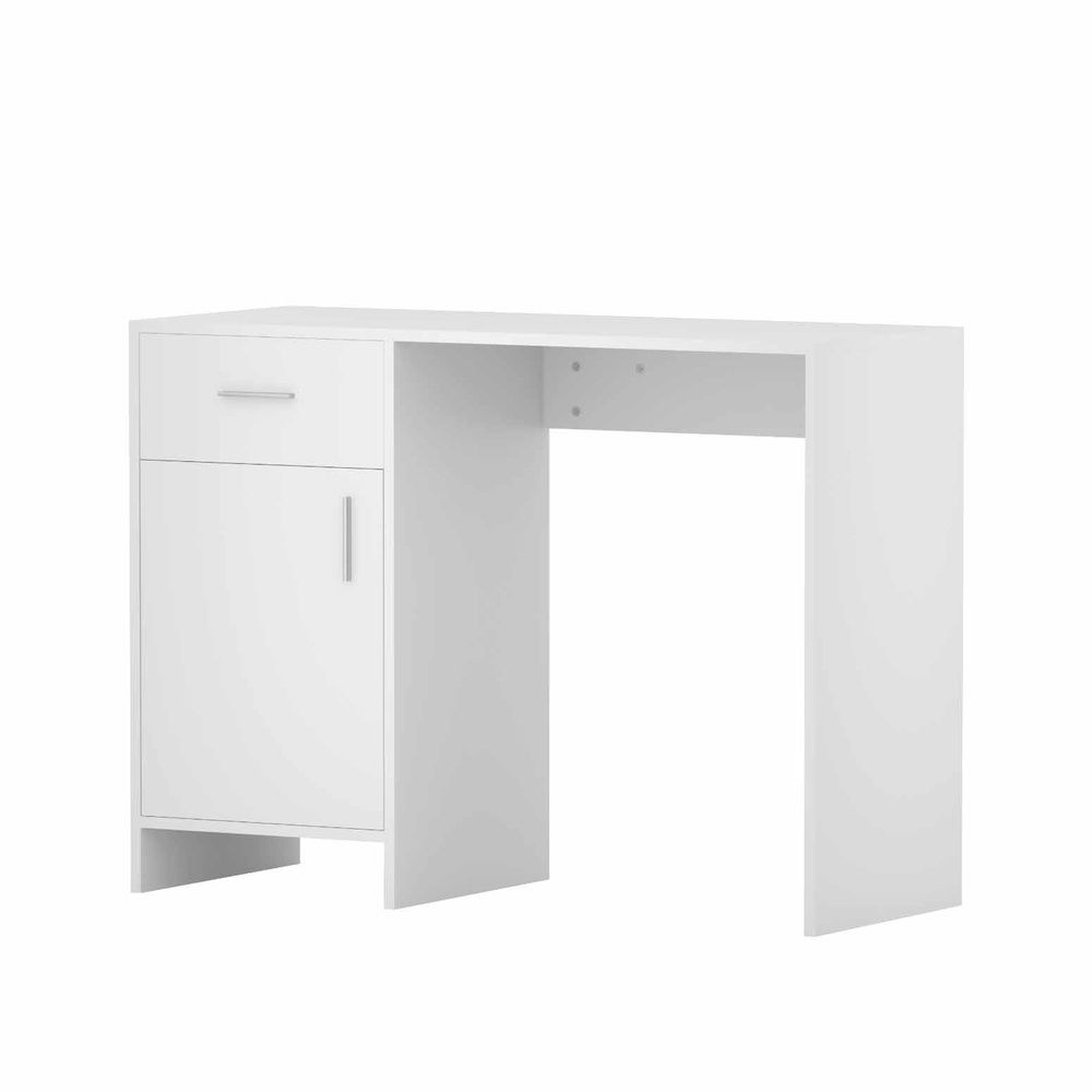 Artiss Office Computer Desk with Drawer Storage Cabinet 100cm White Study Table