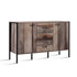 Artiss Wooden Sideboard Cabinet 3 Drawer 2 Door Storage Unit Dark Grey