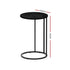 C-Shaped Side Table Industrial Coffee Table Metal Frame Black 40cm