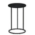 C-Shaped Side Table Industrial Coffee Table Metal Frame Black 40cm