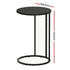 C‑Shape End Table Set of 2 – Black, Space‑Saving Side Tables, Metal Frame