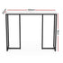 100cm Marble Console Table Industrial Entryway Table Metal Frame White