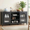 Artiss 160CM Buffet Sideboard Cabinet Black 2 Door Storage Cabinet