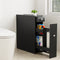 Artiss Bathroom Storage Cabinet Toilet Slim Tissue Box Caddy Holder Side Wooden Black