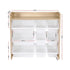 Keezi Kids Toy Box 9 Bins Bookshelf Organiser Display Shelf Storage Rack Wooden