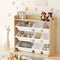 Keezi Kids Toy Box 9 Bins Bookshelf Organiser Display Shelf Storage Rack Wooden