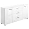 Artiss High Gloss Buffet Sideboard Cabinet 3 Drawer 2 Door Storage Unit White