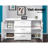 Artiss High Gloss Buffet Sideboard Cabinet 3 Drawer 2 Door Storage Unit White
