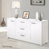 Artiss High Gloss Buffet Sideboard Cabinet 3 Drawer 2 Door Storage Unit White