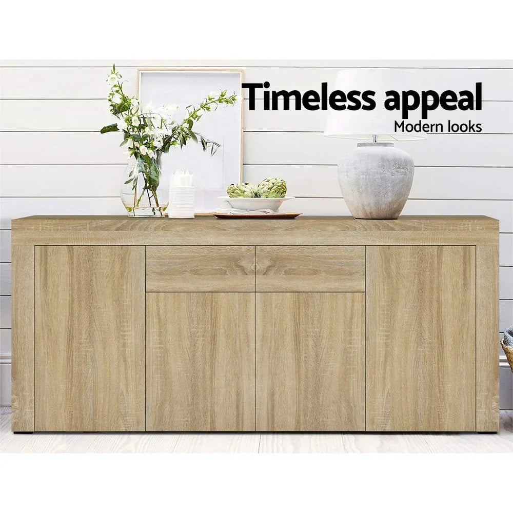 Wood Buffet Sideboard Storage Cabinet Modern Console Table