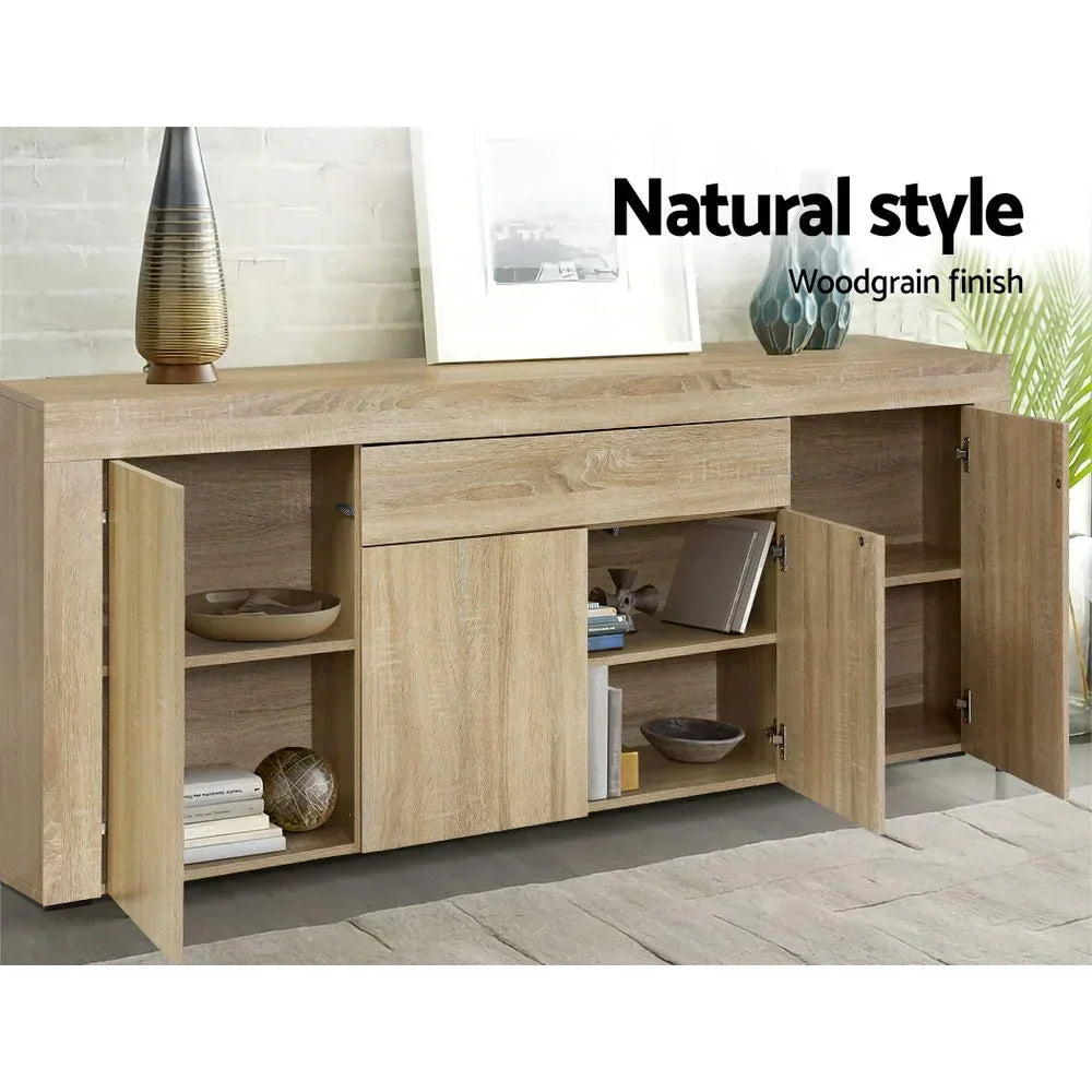 Wood Buffet Sideboard Storage Cabinet Modern Console Table