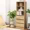 3 Chest of Drawers Tallboy Cabinet Pine
