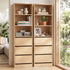 Artiss 2x Chest of 3 Drawers Tallboy Cabinet Pine