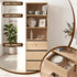 Artiss 2x Chest of 3 Drawers Tallboy Cabinet Pine