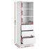 Artiss 3 Chest of Drawers Tallboy Cabinet White
