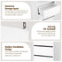 Artiss 2x Chest of 3 Drawers Tallboy Cabinet White