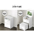 Artiss 2-in-1 Dressing Table Stool Set Bedside Table White