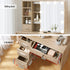 LED Dressing Table – Hollywood Mirror, 5 Drawers, Sliding Storage, Wood