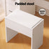 Artiss LED Vanity Table – Hollywood Mirror, 5 Drawers, Sliding Storage, Stool, White