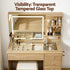 Dressing Table LED Vanity Desk Set Stool Wood