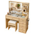 Dressing Table LED Vanity Desk Set Stool Wood