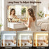Artiss LED Vanity Desk – Hollywood Mirror, Charging Station, 5 Drawers, Glass Door