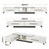 Extendable TV Cabinet Entertainment Unit Stand White