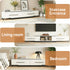 Extendable TV Cabinet Entertainment Unit Stand White