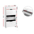 2‑Pack Shoe Cabinets – 3 Flip Drawers + Top Drawer, High Gloss White