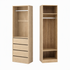 Artiss 2X Wardrobe Clothes Closet Storage Organiser Armoire Pine