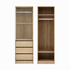 Artiss 2X Wardrobe Clothes Closet Storage Organiser Armoire Pine