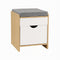 Artiss Storage Ottoman with Drawer, 100kg Capacity, Removable Cushion, Pine