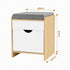 Artiss Storage Ottoman with Drawer, 100kg Capacity, Removable Cushion, Pine