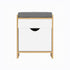 Artiss Storage Ottoman with Drawer, 100kg Capacity, Removable Cushion, Pine