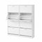 Artiss Shoe Cabinet Set 2‑Piece White – 4 Flip Drawers, Adjustable Shelves, 160cm