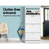 Artiss Shoe Cabinet Set 2‑Piece White – 4 Flip Drawers, Adjustable Shelves, 160cm