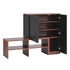 Artiss 2 in 1 Shoe Cabinet Bench 22 Pairs Adjustable Shelf Hallway Walnut Black