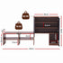 Artiss 2 in 1 Shoe Cabinet Bench 22 Pairs Adjustable Shelf Hallway Walnut Black