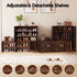 Artiss 2 in 1 Shoe Cabinet Bench 22 Pairs Adjustable Shelf Hallway Walnut Black