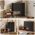Artiss 2 in 1 Shoe Cabinet Bench 22 Pairs Adjustable Shelf Hallway Walnut Black