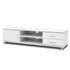 TV Entertainment Unit Storage Cabinet Drawers White 120cm