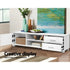 TV Entertainment Unit Storage Cabinet Drawers White 120cm