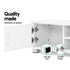 TV Entertainment Unit Storage Cabinet Drawers White 120cm
