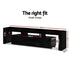 Artiss Entertainment Unit TV Cabinet LED 189cm Black Elo