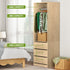 Wardrobe Clothes Closet Storage Organizer Pine
